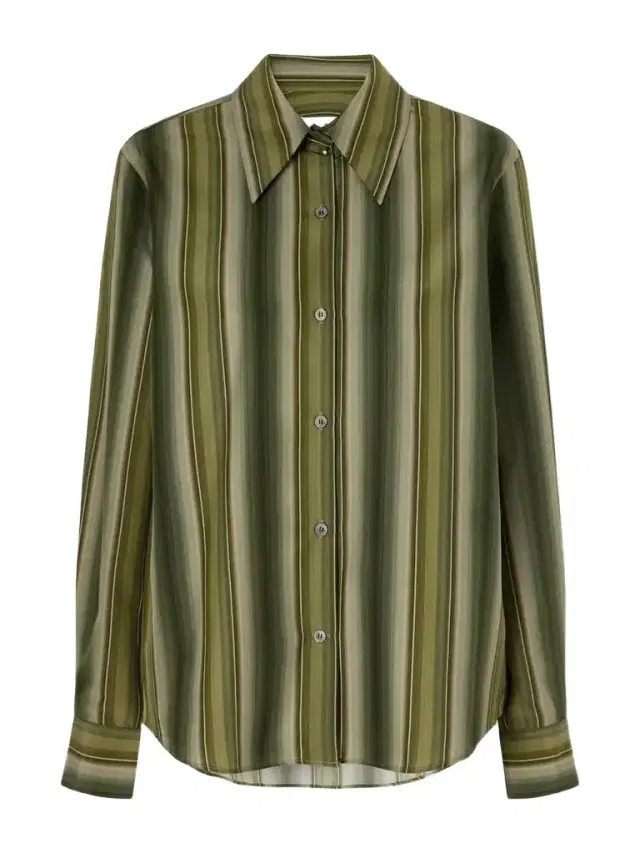Marni Striped Cotton And Silk-blend Shirt