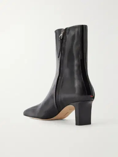 aeyde Billie Stripe 55 Patent-trimmed Leather Ankle Boots | Thumbnail 3 aeyde Billie Stripe 55 Patent-trimmed Leather Ankle Boots | Thumbnail 3
