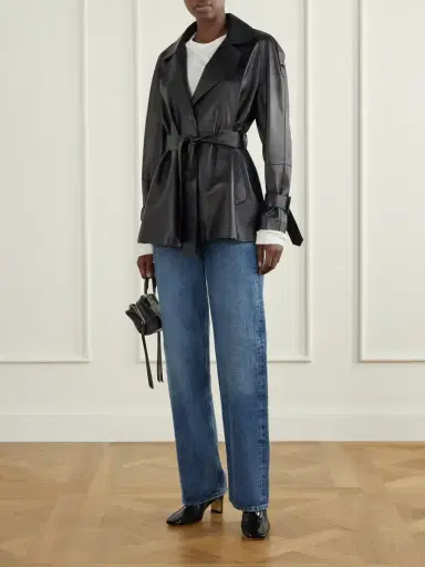aeyde Billie Stripe 55 Patent-trimmed Leather Ankle Boots | Thumbnail 4 aeyde Billie Stripe 55 Patent-trimmed Leather Ankle Boots | Thumbnail 4