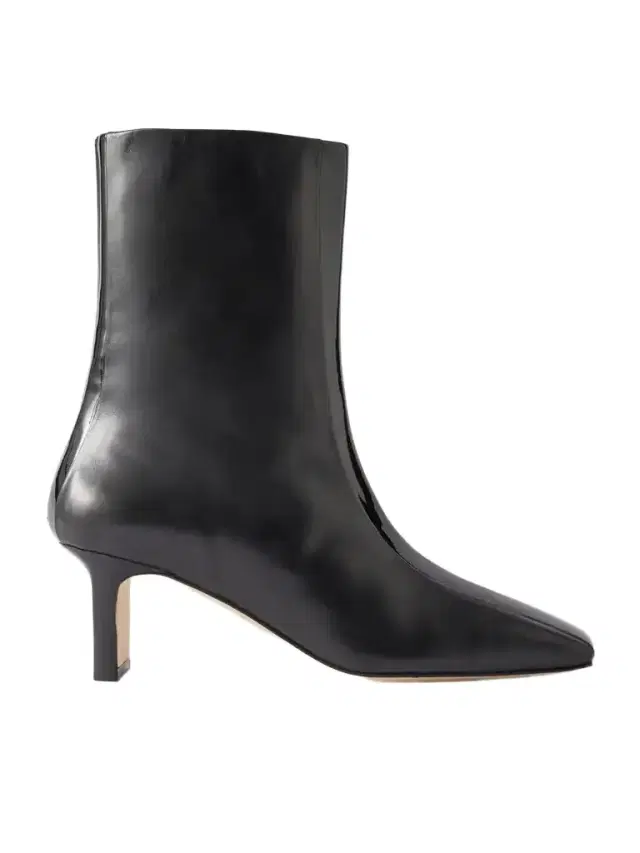 aeyde Billie Stripe 55 Patent-trimmed Leather Ankle Boots