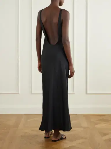 Le Kasha Open-back Silk-satin Maxi Dress | Thumbnail 3