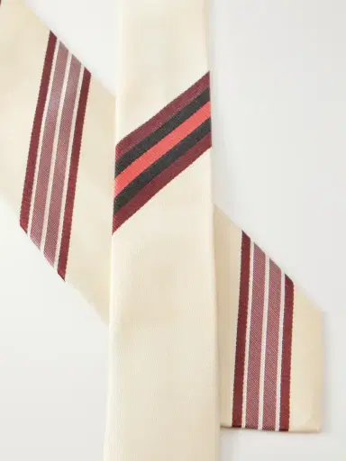 Dries Van Noten Striped Silk-jacquard Tie | Thumbnail 4 Dries Van Noten Striped Silk-jacquard Tie | Thumbnail 4