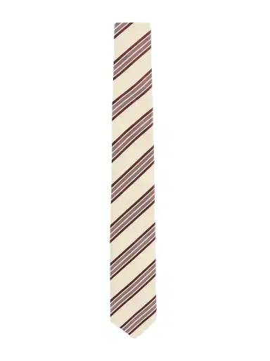 Dries Van Noten Striped Silk-jacquard Tie | Thumbnail 1 Dries Van Noten Striped Silk-jacquard Tie | Thumbnail 1