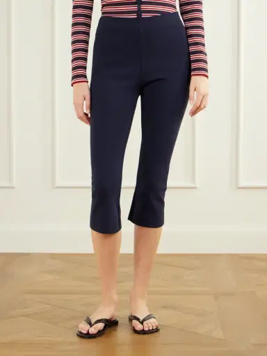 Faithfull Leandra High-rise Cotton-blend Slim-leg Capri Pants | Thumbnail 3