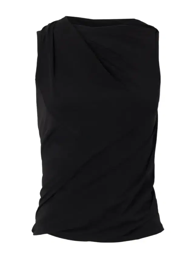 Rick Owens Luna Draped Crepe-jersey Tank