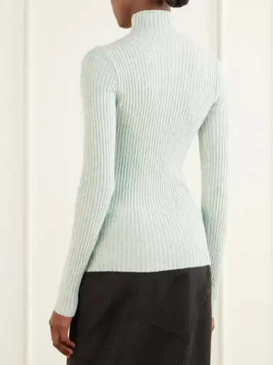 Auralee Ribbed Cashmere Turtleneck Sweater | Thumbnail 4
