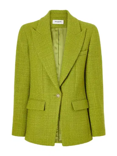 Balmain Bouclé-tweed Wool-blend Jacket | Thumbnail 1