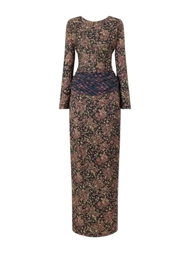 Dries Van Noten Floral-print Crepe Midi Dress