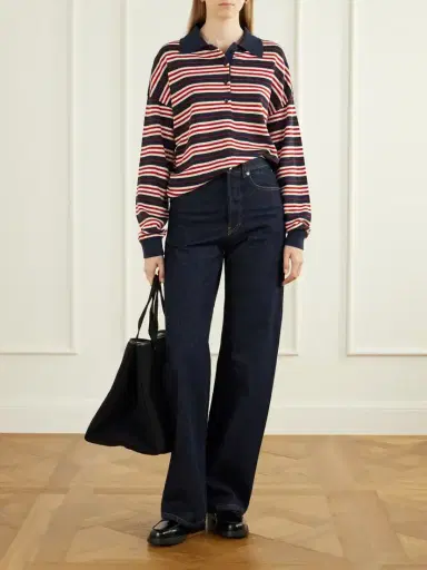 Faithfull Harlow Striped Knitted Polo Shirt | Thumbnail 2 Faithfull Harlow Striped Knitted Polo Shirt | Thumbnail 2