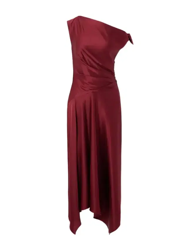 Staud Portia Tie-detailed Draped Silk-satin Dress