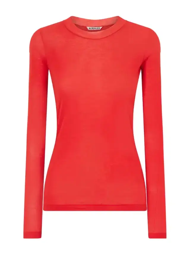 Auralee Ribbed Cotton-jersey T-shirt