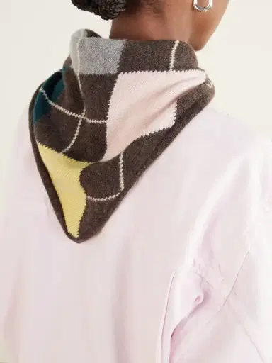 Daughter Ava Argyle Cashmere Scarf | Thumbnail 4