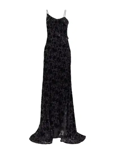 Ann Demeulemeester Aaricia Asymmetric Velvet-devoré Tulle Maxi Dress | Thumbnail 1