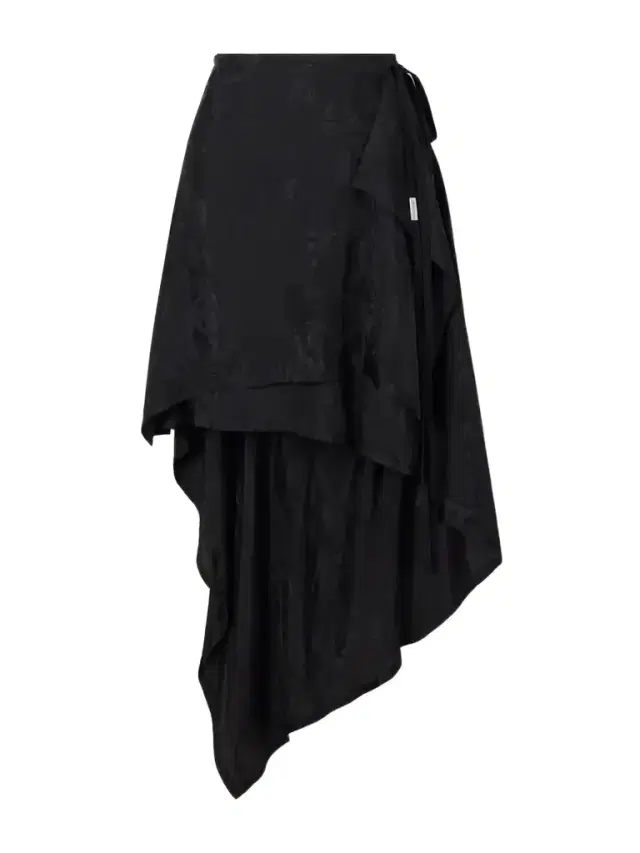 Ann Demeulemeester Birit Paisley-jacquard Satin Asymmetric Wrap Midi Skirt
