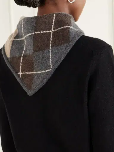 Daughter Ava Argyle Cashmere Scarf | Thumbnail 4 Daughter Ava Argyle Cashmere Scarf | Thumbnail 4