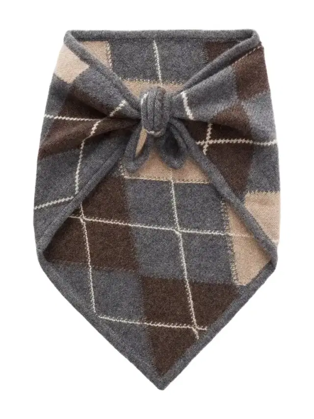 Ava Argyle Cashmere Scarf