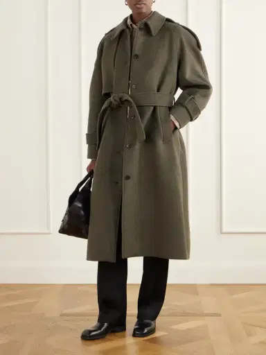 SKALL Manilla Belted Recycled-wool Twill Coat | Thumbnail 2 SKALL Manilla Belted Recycled-wool Twill Coat | Thumbnail 2