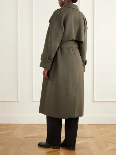 SKALL Manilla Belted Recycled-wool Twill Coat | Thumbnail 4 SKALL Manilla Belted Recycled-wool Twill Coat | Thumbnail 4