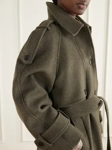 SKALL Manilla Belted Recycled-wool Twill Coat | Thumbnail 5 SKALL Manilla Belted Recycled-wool Twill Coat | Thumbnail 5