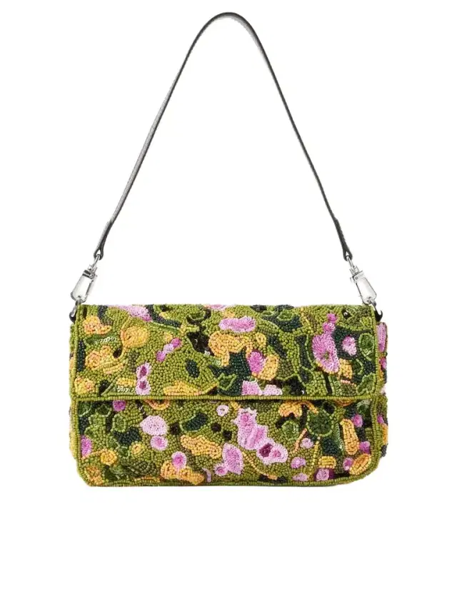 Staud Timmy Bead And Sequin-embellished Shoulder Bag