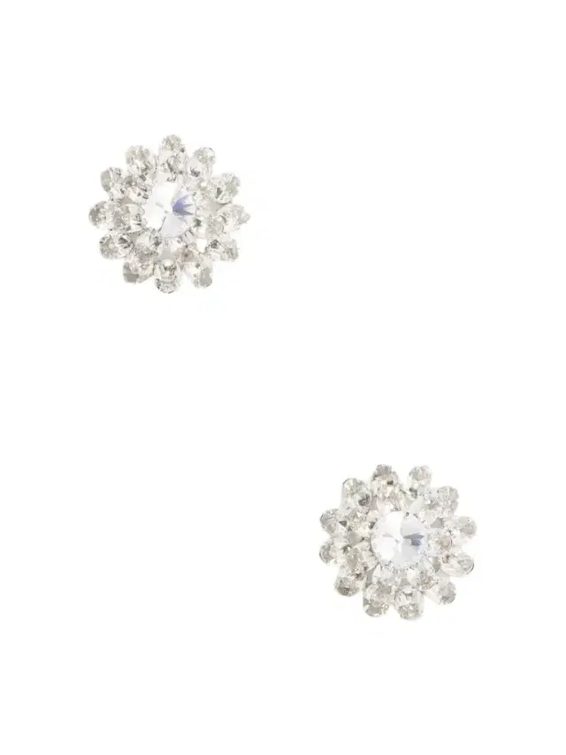 Jennifer Behr Neve Crystal-embellished Silver-tone Earrings