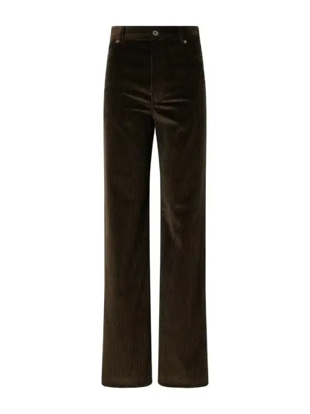 Cotton-corduroy Straight-leg Pants