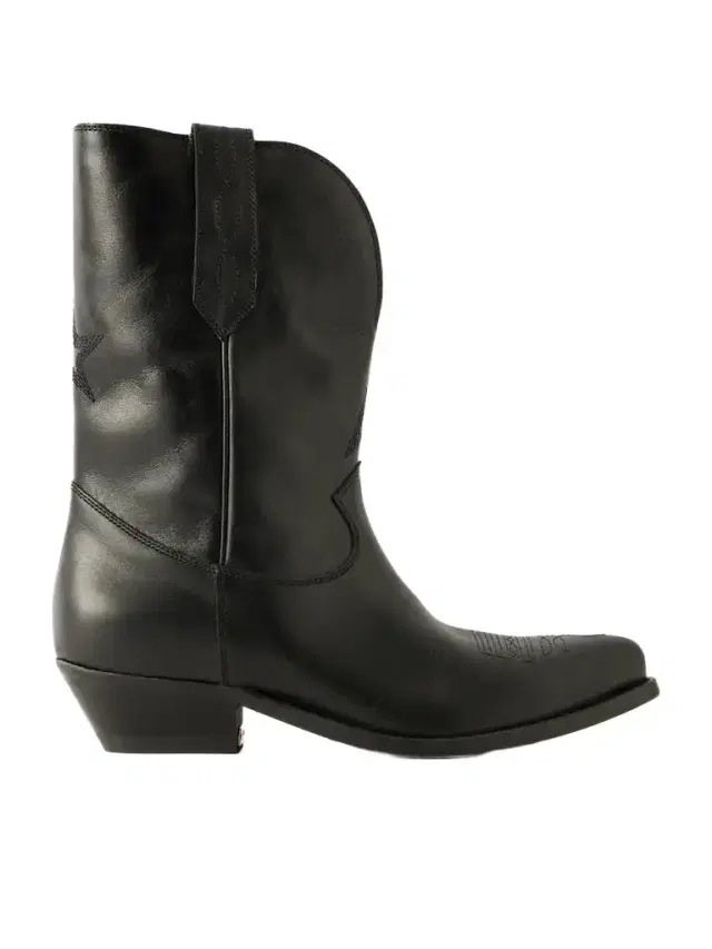 Golden Goose Wish Star Embroidered Leather Ankle Boots