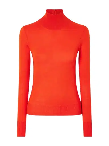 Carolina Herrera Wool And Silk-blend Turtleneck Sweater | Thumbnail 1 Carolina Herrera Wool And Silk-blend Turtleneck Sweater | Thumbnail 1