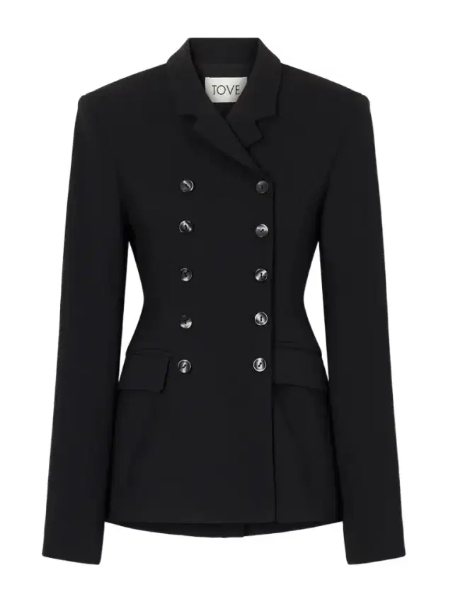 Tove Hero Double-breasted Crepe Blazer