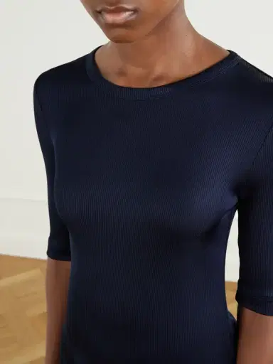 AGOLDE Saige Ribbed Stretch-jersey T-shirt | Thumbnail 5