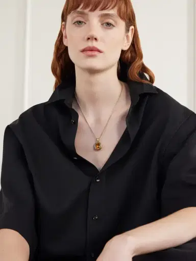 David Yurman Dy Mercer® 18-karat Gold, Citrine And Diamond Pendant | Thumbnail 4 David Yurman Dy Mercer® 18-karat Gold, Citrine And Diamond Pendant | Thumbnail 4