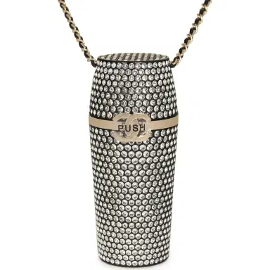 Chanel Chanel Crystal-Embellished Lipstick Case Long Necklace Black Resin, Crystals Light Gold Hardware | Thumbnail 2 Chanel Chanel Crystal-Embellished Lipstick Case Long Necklace Black Resin, Crystals Light Gold Hardware | Thumbnail 2
