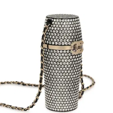 Chanel Chanel Crystal-Embellished Lipstick Case Long Necklace Black Resin, Crystals Light Gold Hardware | Thumbnail 3 Chanel Chanel Crystal-Embellished Lipstick Case Long Necklace Black Resin, Crystals Light Gold Hardware | Thumbnail 3