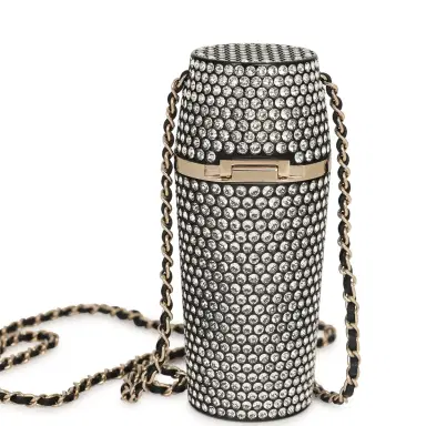 Chanel Chanel Crystal-Embellished Lipstick Case Long Necklace Black Resin, Crystals Light Gold Hardware | Thumbnail 4 Chanel Chanel Crystal-Embellished Lipstick Case Long Necklace Black Resin, Crystals Light Gold Hardware | Thumbnail 4