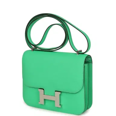 HERMÈS Hermes Constance 18 Vert Comics Epsom Palladium Hardware | Thumbnail 5 HERMÈS Hermes Constance 18 Vert Comics Epsom Palladium Hardware | Thumbnail 5
