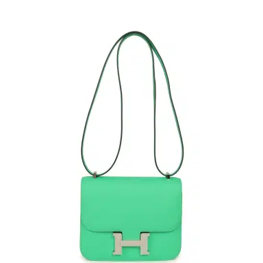 HERMÈS Hermes Constance 18 Vert Comics Epsom Palladium Hardware | Thumbnail 7 HERMÈS Hermes Constance 18 Vert Comics Epsom Palladium Hardware | Thumbnail 7