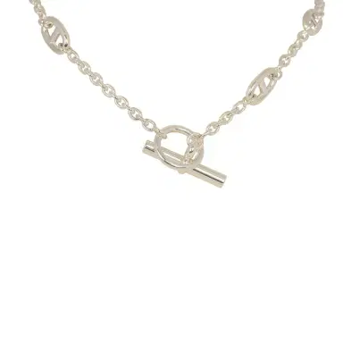 HERMÈS Hermes Farandole Rope Necklace 160cm Sterling Silver Hardware | Thumbnail 4