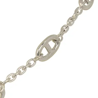 HERMÈS Hermes Farandole Rope Necklace 160cm Sterling Silver Hardware | Thumbnail 5