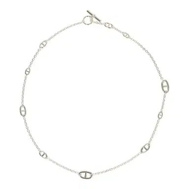 HERMÈS Hermes Farandole Rope Necklace 80cm Sterling Silver Hardware | Thumbnail 2