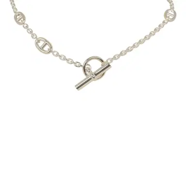 HERMÈS Hermes Farandole Rope Necklace 80cm Sterling Silver Hardware | Thumbnail 5