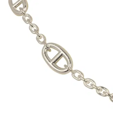 HERMÈS Hermes Farandole Rope Necklace 80cm Sterling Silver Hardware | Thumbnail 6