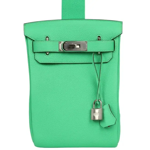 HERMÈS Hermes HAC A Dos PM Backpack Vert Comics Togo Palladium Hardware