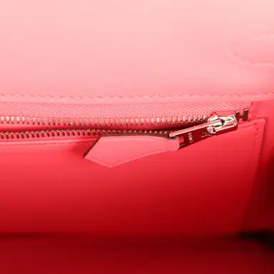 HERMÈS Pre-owned Hermes Birkin 25 Rose Azalee Swift Palladium Hardware | Thumbnail 8