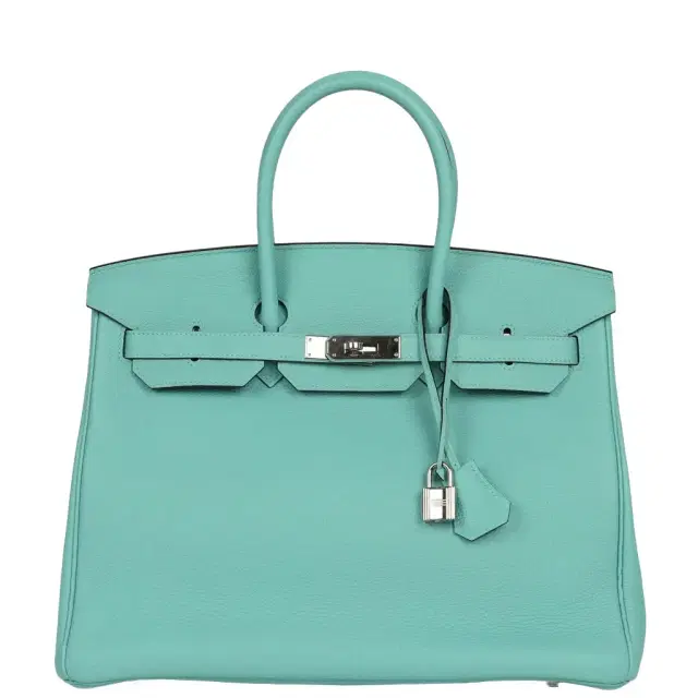 HERMÈS Pre-owned Hermes Birkin 35 Bleu Atoll Togo Palladium Hardware