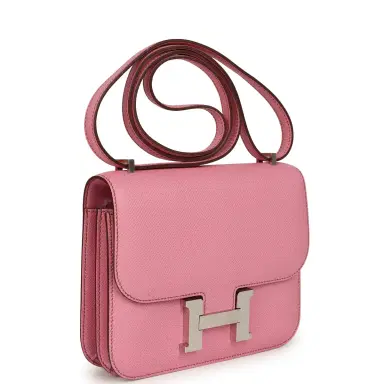 HERMÈS Pre-owned Hermes Constance 18 Bubblegum Epsom Palladium Hardware | Thumbnail 2 HERMÈS Pre-owned Hermes Constance 18 Bubblegum Epsom Palladium Hardware | Thumbnail 2