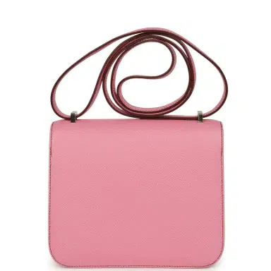 HERMÈS Pre-owned Hermes Constance 18 Bubblegum Epsom Palladium Hardware | Thumbnail 4 HERMÈS Pre-owned Hermes Constance 18 Bubblegum Epsom Palladium Hardware | Thumbnail 4