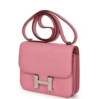 HERMÈS Pre-owned Hermes Constance 18 Bubblegum Epsom Palladium Hardware | Thumbnail 5 HERMÈS Pre-owned Hermes Constance 18 Bubblegum Epsom Palladium Hardware | Thumbnail 5