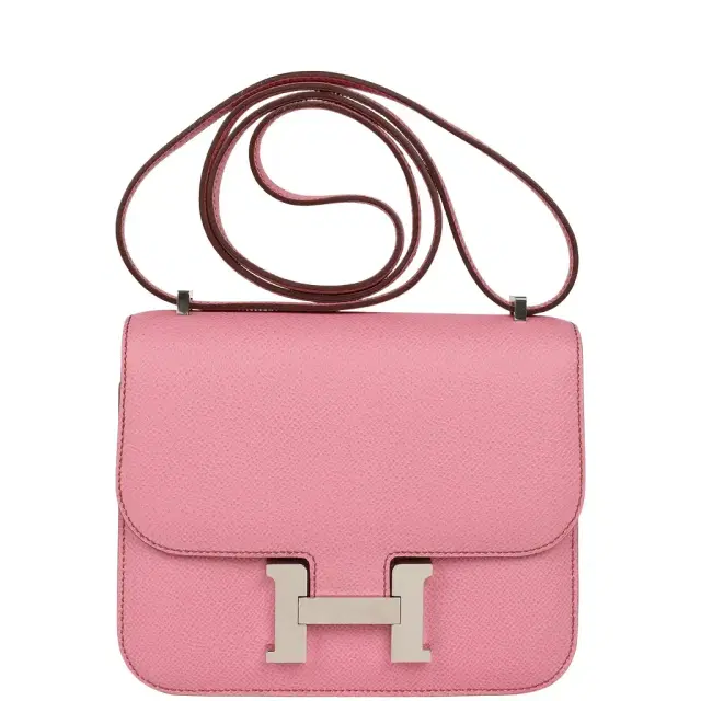 HERMÈS Pre-owned Hermes Constance 18 Bubblegum Epsom Palladium Hardware
