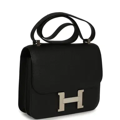 HERMÈS Pre-owned Hermes Constance 24 Black Epsom Palladium Hardware | Thumbnail 2 HERMÈS Pre-owned Hermes Constance 24 Black Epsom Palladium Hardware | Thumbnail 2