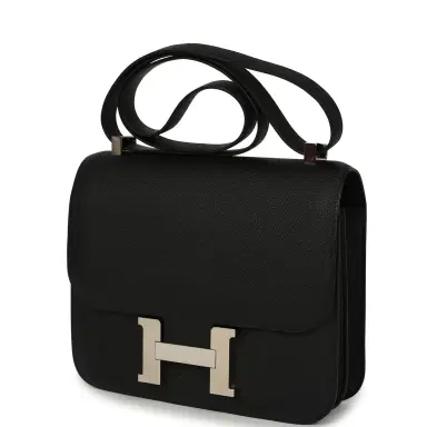 HERMÈS Pre-owned Hermes Constance 24 Black Epsom Palladium Hardware | Thumbnail 5 HERMÈS Pre-owned Hermes Constance 24 Black Epsom Palladium Hardware | Thumbnail 5